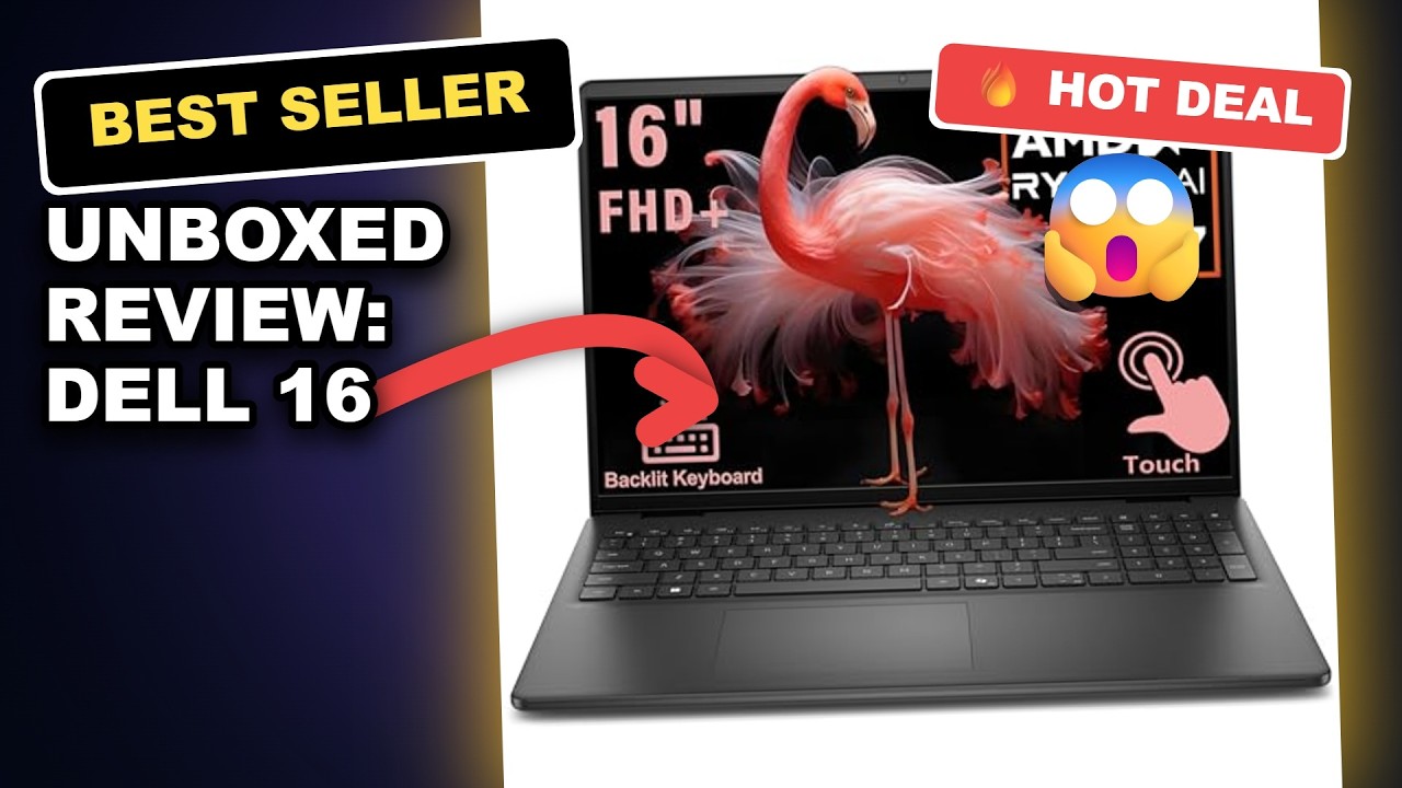 Unboxed Review: Dell 16 Inch FHD+ Touchscreen AI Powered Laptop Performance and Verdict review video