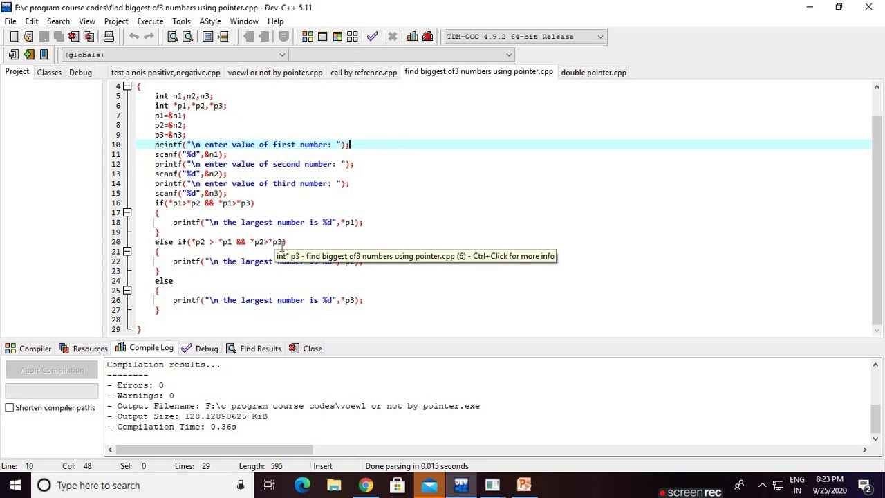 some important codes using pointer||double pointer(part-31)