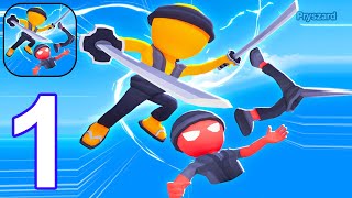 Slicing Hero: Sword Master - Gameplay Walkthrough Part 1 Levels 1-35 Stick Ninja Slicing Master