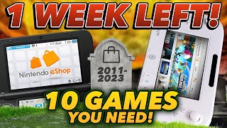 WARNING: 1 Week Until Wii U & 3DS eShops Die! Here's 10 Games You Should Buy Before They Disappear!