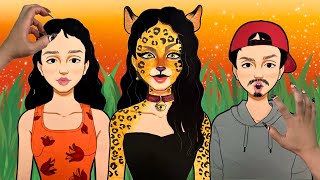 【paperdiy】【making】Dame Un Grrr🐆#paperdiy #makeup #dameungrrr #transformation