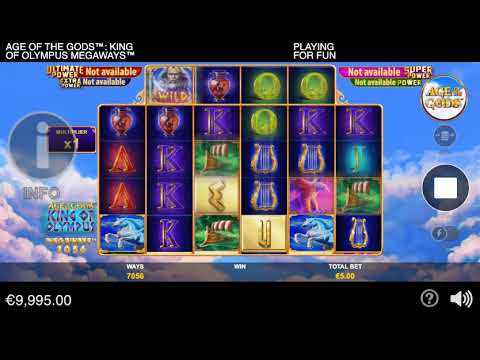 Age of the Gods King of Olympus Megaways – Video Gameplay