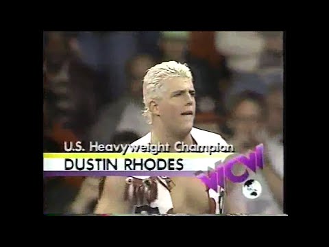 US Title   Dustin Rhodes vs Paul Orndorff   Worldwide Feb 13th, 1993
