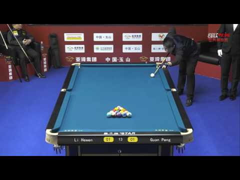 Guan Peng VS Li Hewen - Men - 2017 Chinese Billiards World Championship