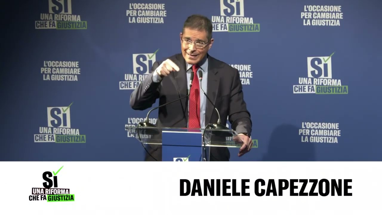 DANIELE CAPEZZONE INTERVIENE ALL'EVENTO DI FRATELLI D'ITALIA "UNA RIFORMA CHE FA GIUSTIZIA"