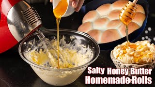 Salty Honey Butter & Homemade Rolls On The Smoker