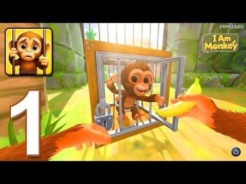 I Am Monkey - Gameplay Walkthrough Part 1 - Full Game All Tasks (iOS, Android)