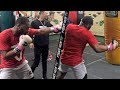 JARON BOOTS ENNIS TEARING APART HEAVY BAG WITH BODY SNATCHING HOOKS DURING WORKOUT!