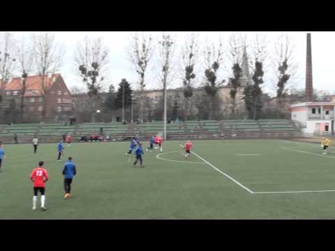 Sparing: WKS Śląsk- Piast Gliwice, gol na 1:0