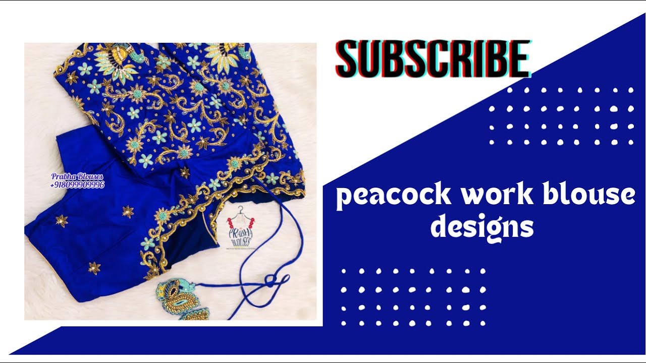 <p style="color: red">Video : </p>Latest peacock work blouse designs / prabhablouses / maggamwork 2022-04-09