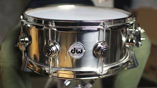 Video thumbnail for DW Collector's Stainless Steel 5.5x13 Snare Drum by The Drum Shop - Portland, Maine