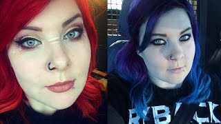 Red to Blue Hair Dye Tutorial and Tips
