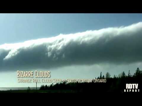 WEIRD BIZARRE CLOUD: Crazy Horizontal Vortex Seen over South Oliphant Ontario H.A.R.P.P?