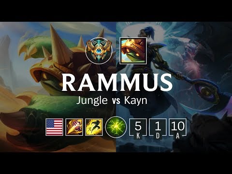 Rammus Jungle vs Kayn - NA Challenger Patch 8.22