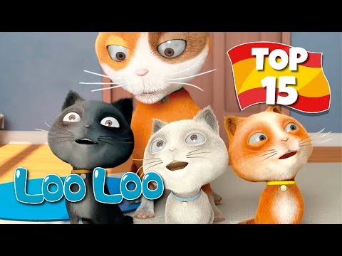Tres gatitos - TOP 15 Rimas y canciones infantiles | LooLoo