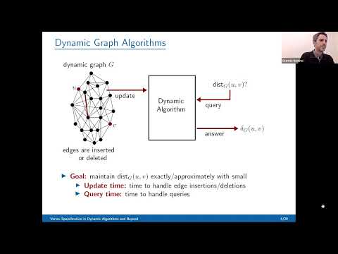 Gramoz Goranci - Vertex sparsification in dynamic algorithms and beyond - UP Math Seminar