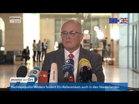 Brexit: Statement von CDU-Fraktionsvorsitzendem Volker Kauder am 24.06.2016