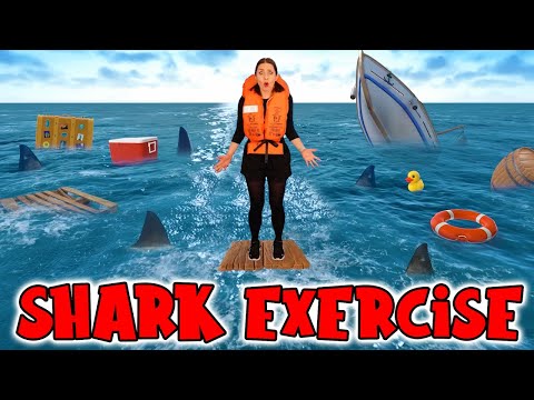 Shark Exercise for Kids | The Floor is Lava Game | Indoor Workout for Children