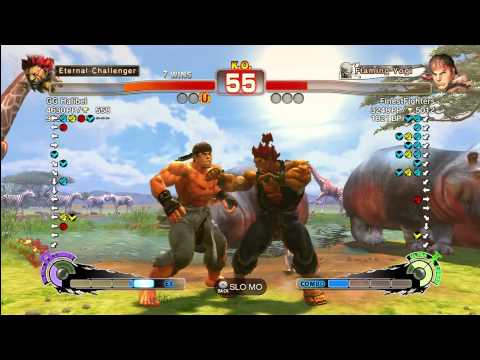 GG Halibel [Akuma] vs FinestFighters [Ryu] SSF4 Arcade Edition Endless Battle