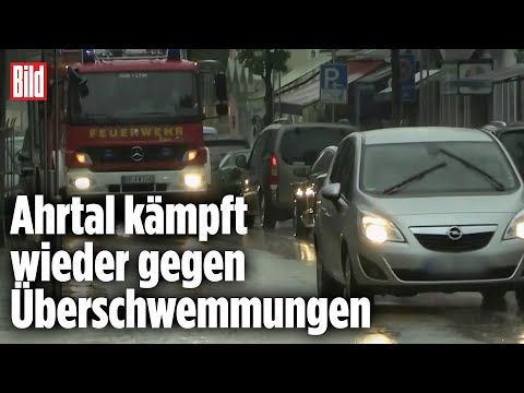 Angst steigt mit dem Wasser: Erneut Unwetter im Ahrtal | Eifel