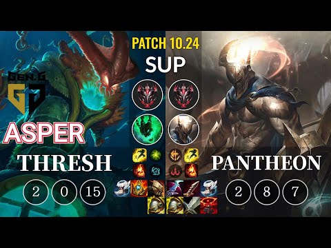GEN Asper Thresh vs Pantheon Sup - KR Patch 10.24