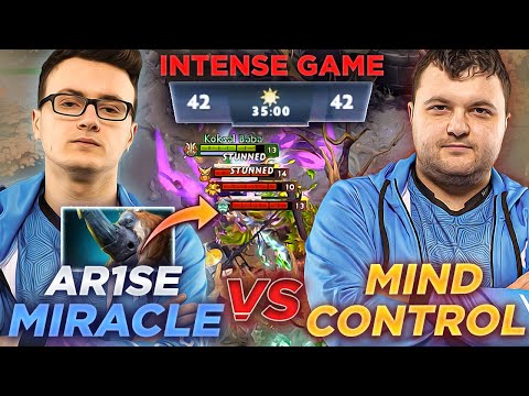 Miracle Carry + Ar1se Magnus Combo vs MinD_ContRoL with Amazing Team - Intense Comeback Dota 2
