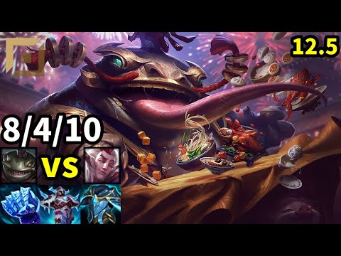 Tahm Kench Top vs Rakan - KR Grandmaster | Patch 12.5