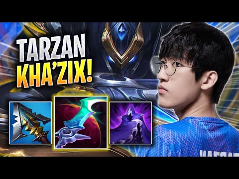 TARZAN IS SO CLEAN WITH KHA'ZIX! - LNG Tarzan Plays Kha'zix JUNGLE vs Wukong! | Season 2023