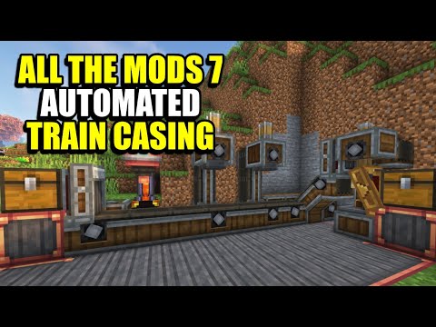 EPIC Minecraft Train Build! All The Mods 7
