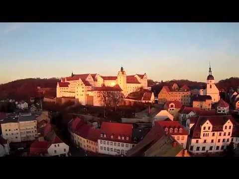 Rundflug über den Weihnachtsmarkt Colditz - Colditzer Märchen Schlossweihnacht 2016