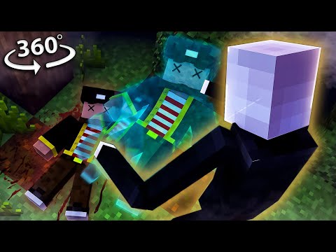 Can You ESCAPE Slenderman in 360/VR! - Minecraft VR Video