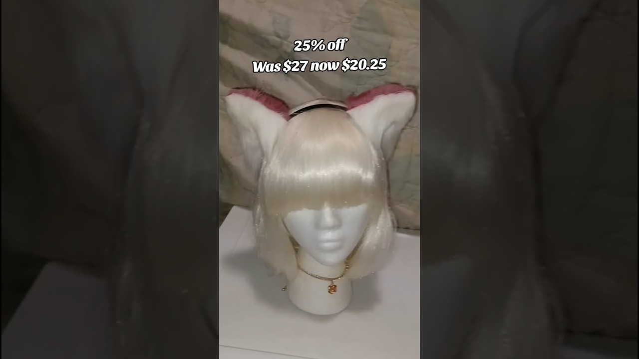 All cat ears are 25% off over on my etsy til the 26th. #jadethecake #etsy #catears #halloween