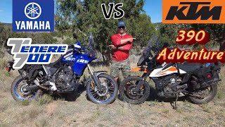 Yamaha Tenere 700 VS KTM 390 Adventure