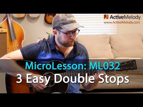 Learn 3 Easy Double Stops - Essential Double Stops for Improvising - Guitar Lesson - ML032