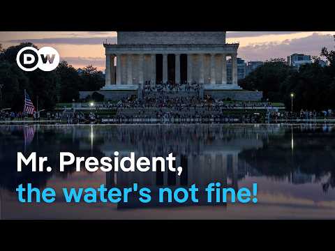 Washington's Reflecting Pool hit by algae bloom & peeling paint | DW News
