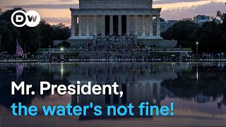 Washington's Reflecting Pool hit by algae bloom & peeling paint | DW News