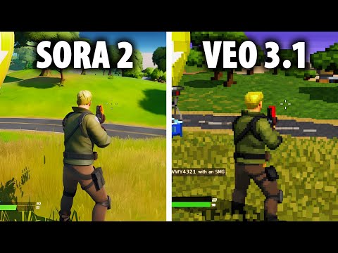 Sora 2 vs Veo 3.1: Beliebte Videospiele nachbilden