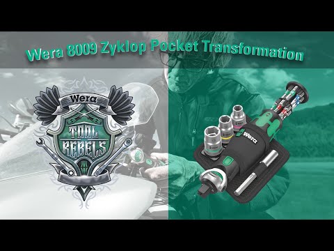 Grąžtas Antgalių rinkinys Wera 8009 Zyklop, 13vnt PH,PZ,TORX,HEX video