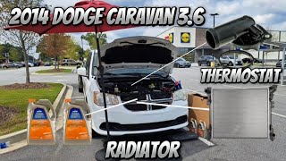 DODGE GRAND CARAVAN SXT 3.6 | HOW TO REPLACE RADIATOR & THERMOSTAT | DETAILED | How/to