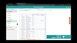 mySDCCD - How to submit grades