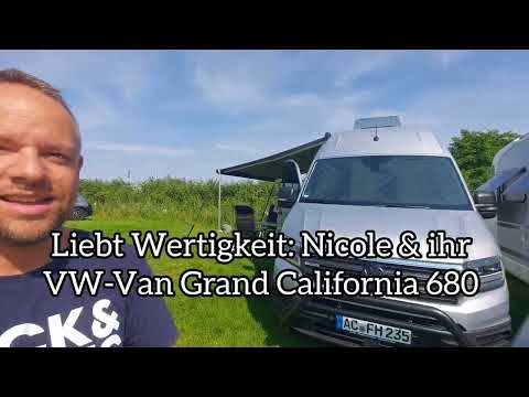 Convinced of its quality: Nicole and her VW Grand California 680. Why this camper van in particul...