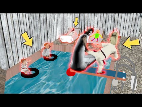 Ice scream 3 vs Granny vs Baldi funny animation part 11