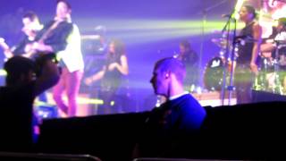 Start of Johnny Reid concert with Let&#39;s Have a Party-Megan gets her picture.MOV