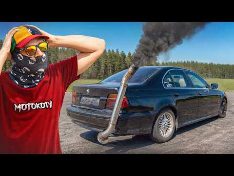 Założyliśmy do BMW e39 wydech z kombajnu Bizon!