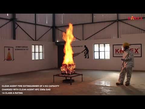 Testing of 36 Clean Agent Fire Extinguisher