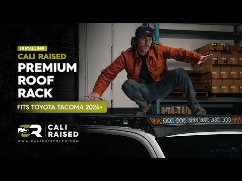 How To Install 2024 Toyota Tacoma Premium Roof Rack / Cali Raised LED