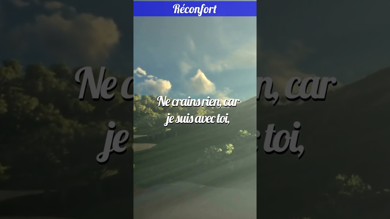 Réconfort dans la Promesse de Dieu | #Bible #Verset #Réconfort 🙏