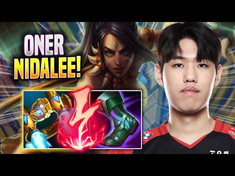 ONER PERFECT GAME WITH NIDALEE! - T1 Oner Plays Nidalee JUNGLE vs Poppy! | Season 2022