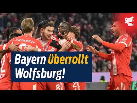 8:1! Die Bayern-Show gegen Wolfsburg in 90 Sekunden