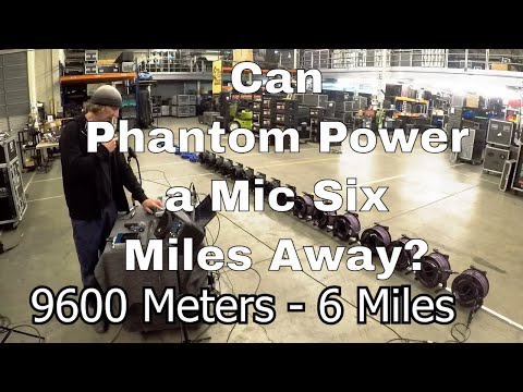 Six Mile Long Microphone Cable? With Phantom Power?